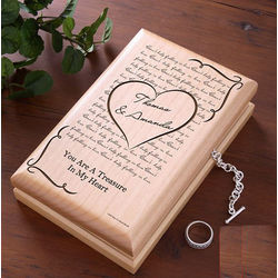 Elvis Can't Help Falling in Love Engraved Jewelry Box