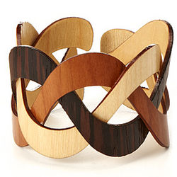 Trinity Wooden Cuff Bracelet