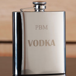 Vodka Engraved Flask