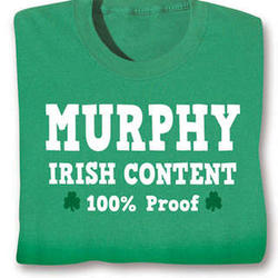 Personalized 100 Irish Content Shirt