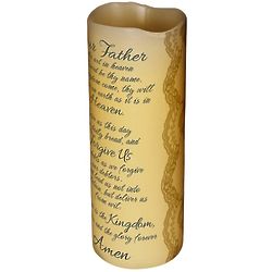 Lord's Prayer 8" LED Candle