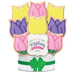 Mother's Day 9-Piece Floral Cookie Bouquet