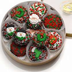 Christmas Dipped and Decorated Oreos