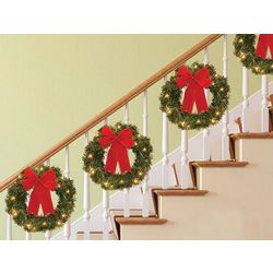 Mini Light-Up Christmas Wreaths
