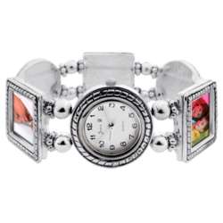 Silvertone Photoframe Watch
