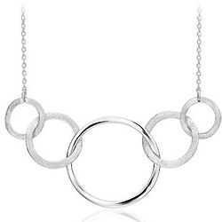 Sterling Silver Open Circle Necklace
