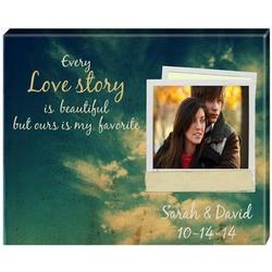 Love Story Custom Photo Wall Canvas