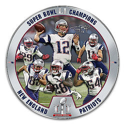 New England Patriots Super Bowl LI Champions Collector Plate