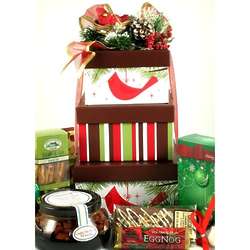 Cardinal Christmas Deluxe Gift Tower