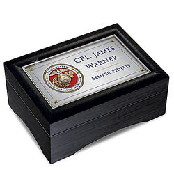 USMC Personalized Memory Box
