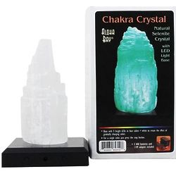 Chakra Crystal Selenite Lamp