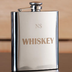 Whiskey Engraved Flask