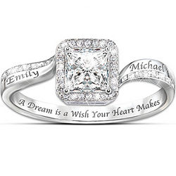 Disney Princess Personalized Couples Ring