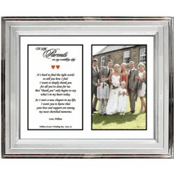 Frame and Personalized Poem For Parents of Bride or Groom