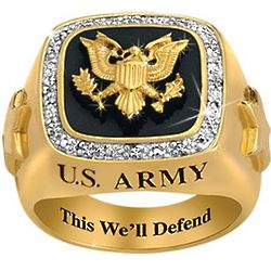 This We'll Defend US Army Ring