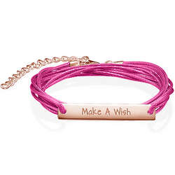 Inspirational Make a Wish Bar Bracelet