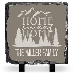 Personalized Home Sweet Home Slate Plaque