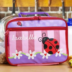 Embroidered Ladybug Lunch Box