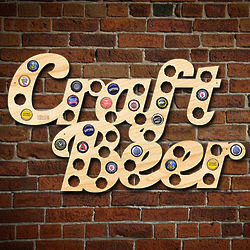 Craft Beer Bottle Cap Holder Bar Sign