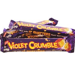6 Violet Crumble King Size Honeycomb Candy Bars