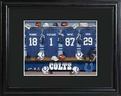 Personalized Indianapolis Colts Locker Room Framed Print