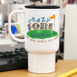 Crazy Fore Golf Personalized Mug