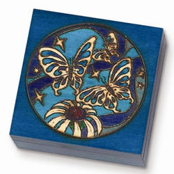 Handmade Butterfly and Floral Keepsake Box