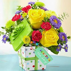 Celebrate the Day Present Flower Bouquet
