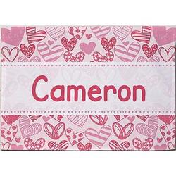 Personalized Pink Hearts Kids Placemat