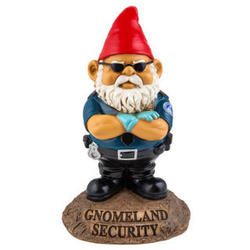 Gnomeland Security Garden Statue
