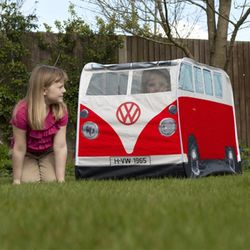 Kid's Volkswagen Camper Bus Pop-Up Tent in Red