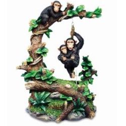 Loving Friends Monkeys in a Tree Musical Figurine