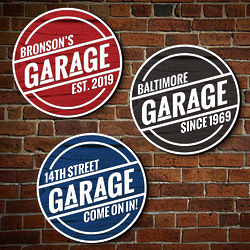 Car Lover's Personalized Wood Garage Wall Sign