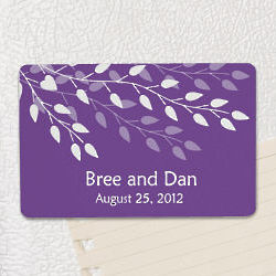 Personalized Leaves of Love Magnet Wedding Favor