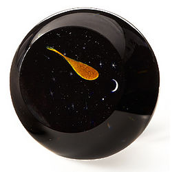 Shooting Star Glass Paperweight
