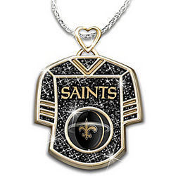 New Orleans Saints Engraved Jersey Pendant