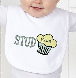 Personalized Stud Muffin Baby Bib