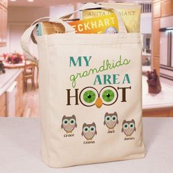 Personalized Are a Hoot Tote Bag