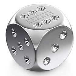Polished Stainless Steel Dice Paperweight