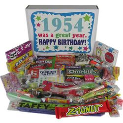 60th Birthday 1954 Retro Candy Box