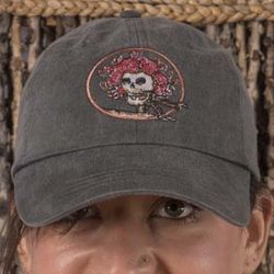 Skull & Roses Baseball Hat