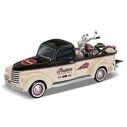 Classic Cruisers Indian Motorcycle and Truck Sculpture