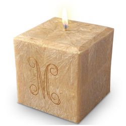 Palm Wax Initial Candle