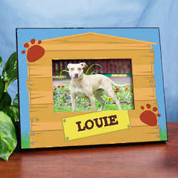 Personalized Dog House Printed Frame