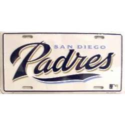 San Diego Padres Baseball License Plate
