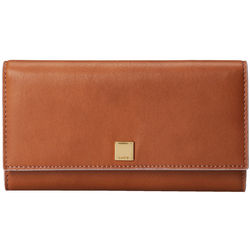 Alix Trifold Toffee Leather RFID Wallet