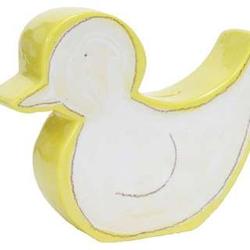 Personalized White Duck Coin Bank