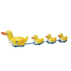 Tin Wind-Up Ducks in a Row Toy
