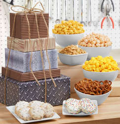 The Man Can Snacks and Sweets 5-Tier Gift Tower