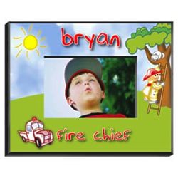 Children's Personalized Fireman Picture Frame